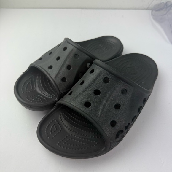 Crocs Mens 6 Womens 8 Baya II Slide Sandals Black Slip On - Picture 3 of 6